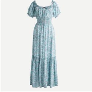 NWT JCREW Ivory & pink floral dress